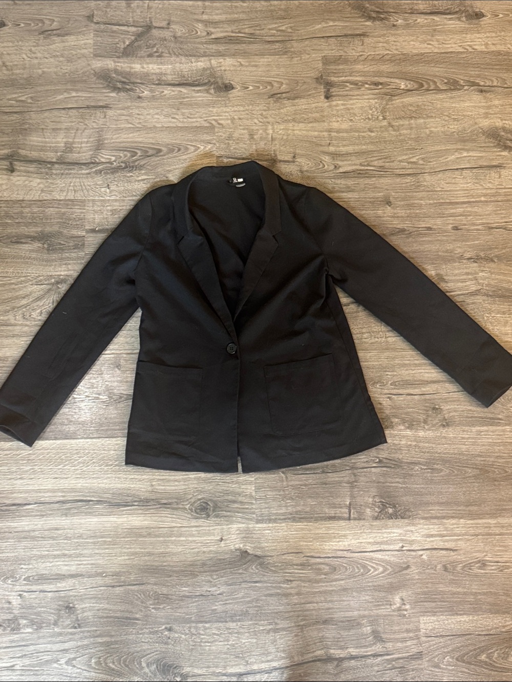 Divided Black Single-Button Women's Blazer